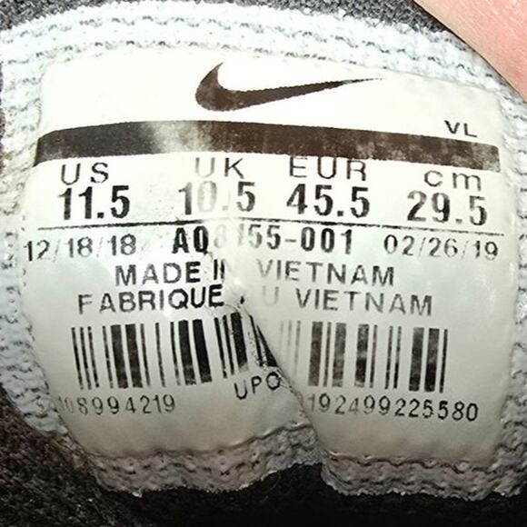 Nike Force Savage Varsity 2 Mid Football Cleats Size 11.5 Black Mens Aq8155001 main image 4